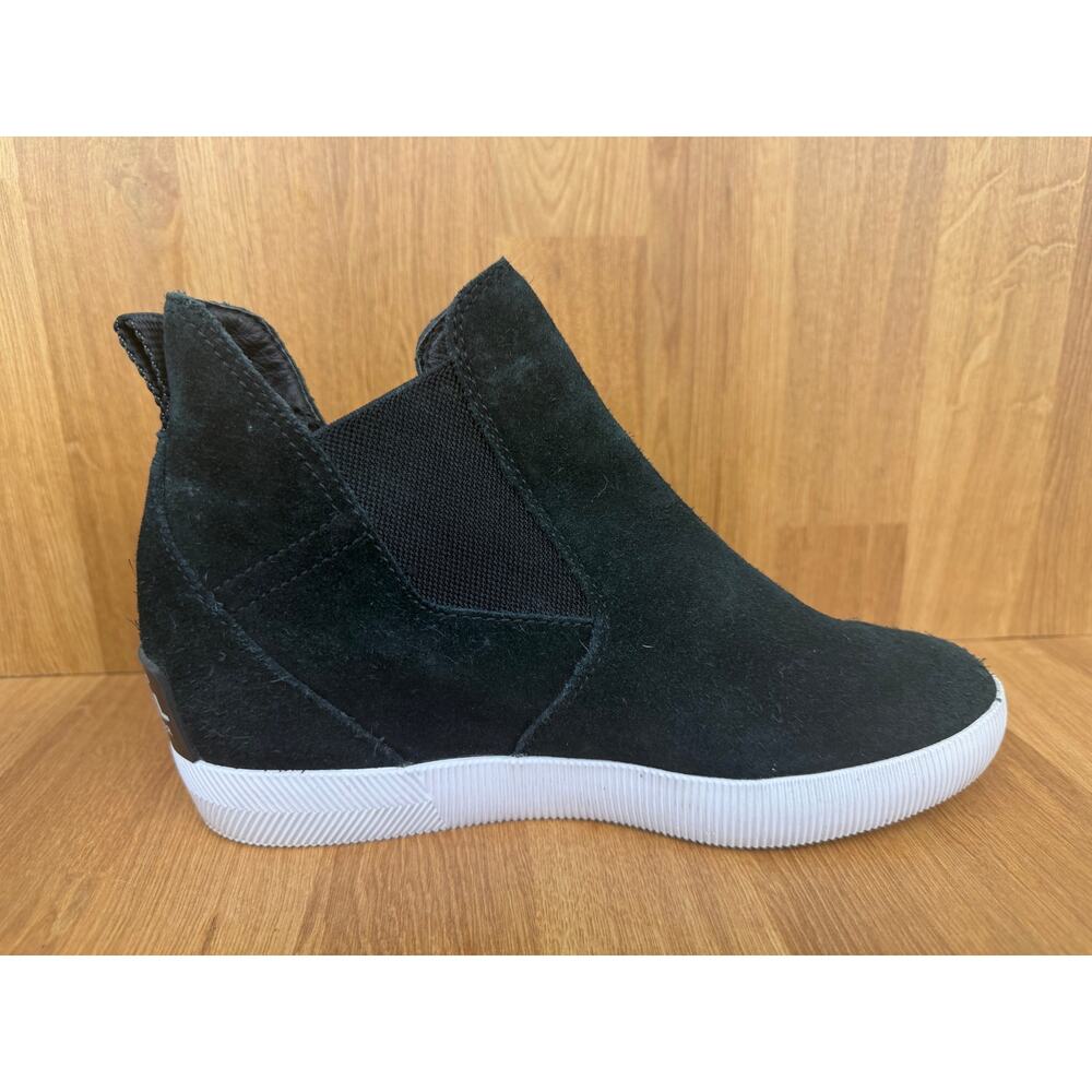 Sorel Out N About Wedge Slip-On Boots Black Suede Women’s 8.5 - Picture 4 of 7